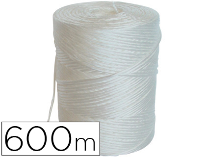 Rollo 600m. cuerda de rafia blanca